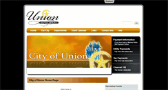 Desktop Screenshot of cityofunion.net
