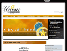 Tablet Screenshot of cityofunion.net